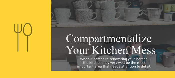 Compartmentalize Your Kitchen Mess - Feat